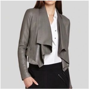 BCBGMAXAZARIA XS Grey Leather jacket